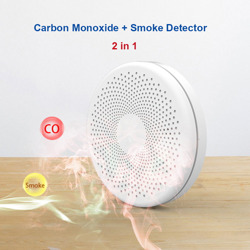 2 in 1 Version WiFi Tuya Smart - Smoke Detector Interconnected のレビューと価格