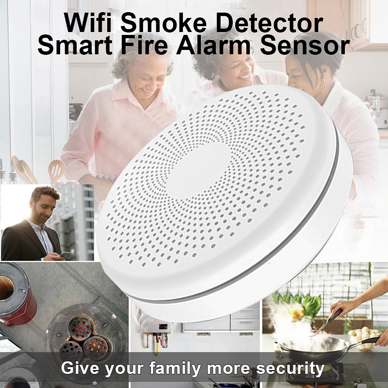 2 in 1 Version WiFi Tuya Smart - Smoke Detector Interconnected のレビューと価格