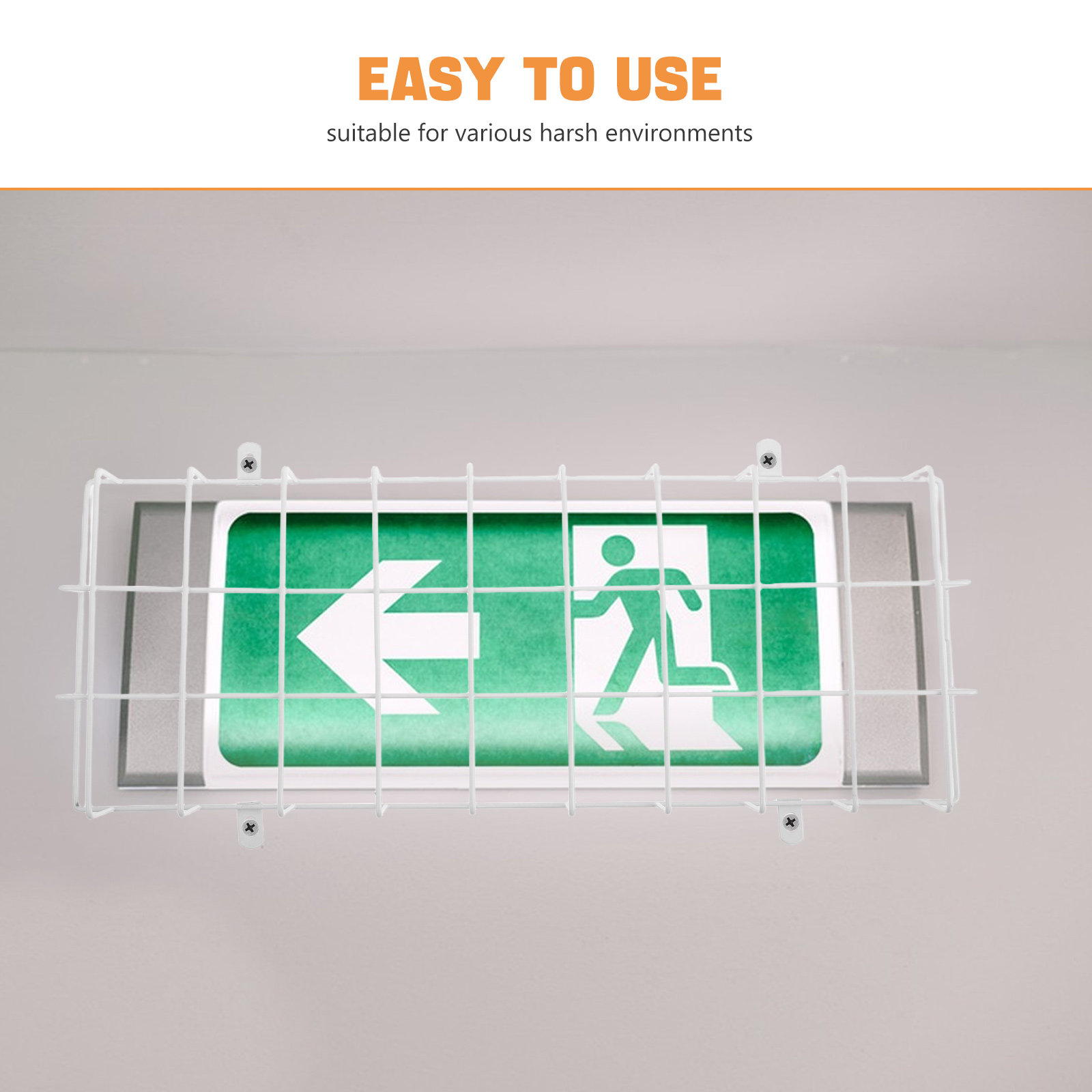 4Pcs Exit Sign Safety Cage Imp - Emergency Exit Sign のレビューと価格