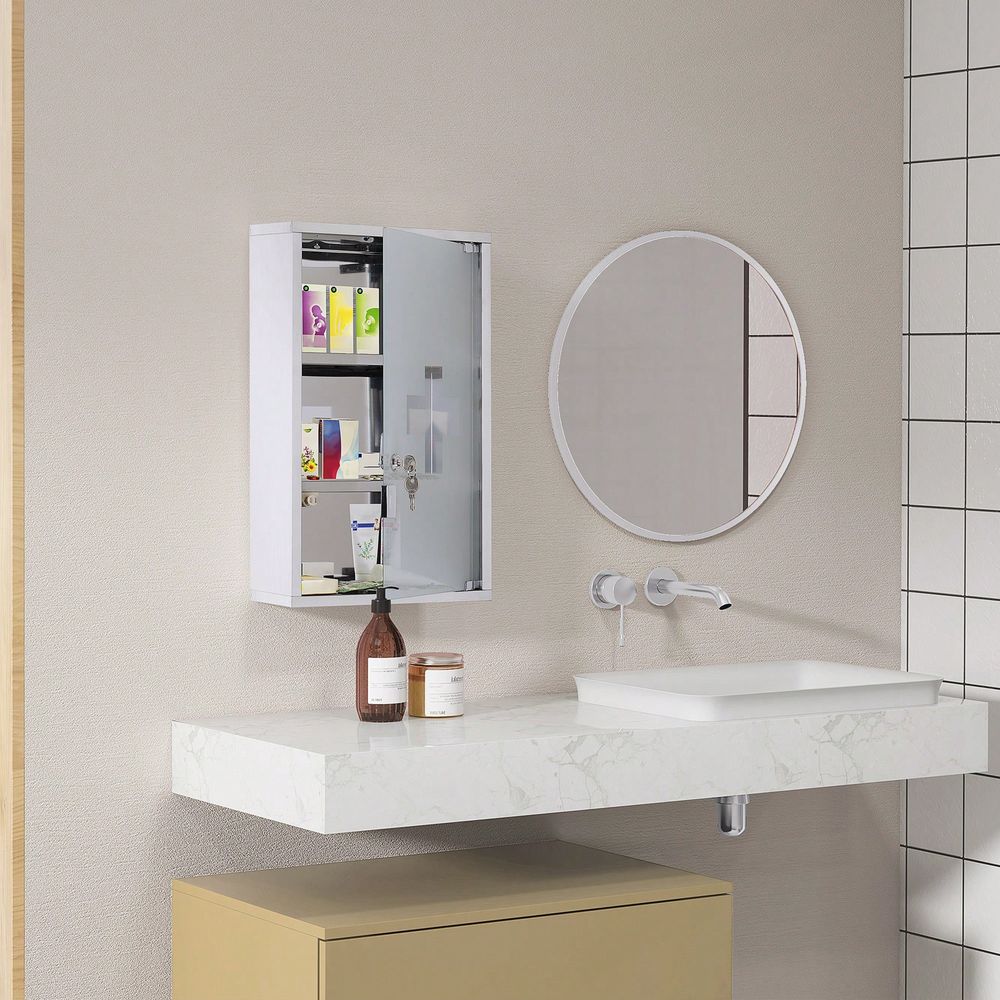 Wall Medicine Cabinet With Loc - Medicine Cabinet Lock のレビューと価格