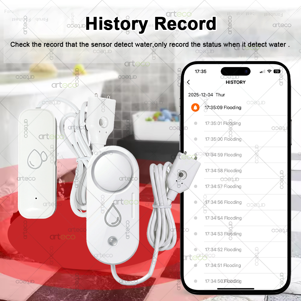 Zigbee Water Leak Sensor Flood - Water Alarm Sensor のレビューと価格