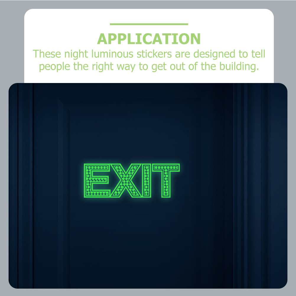 3Pcs Exit Signs Night Luminous - Emergency Exit Sign のレビューと価格