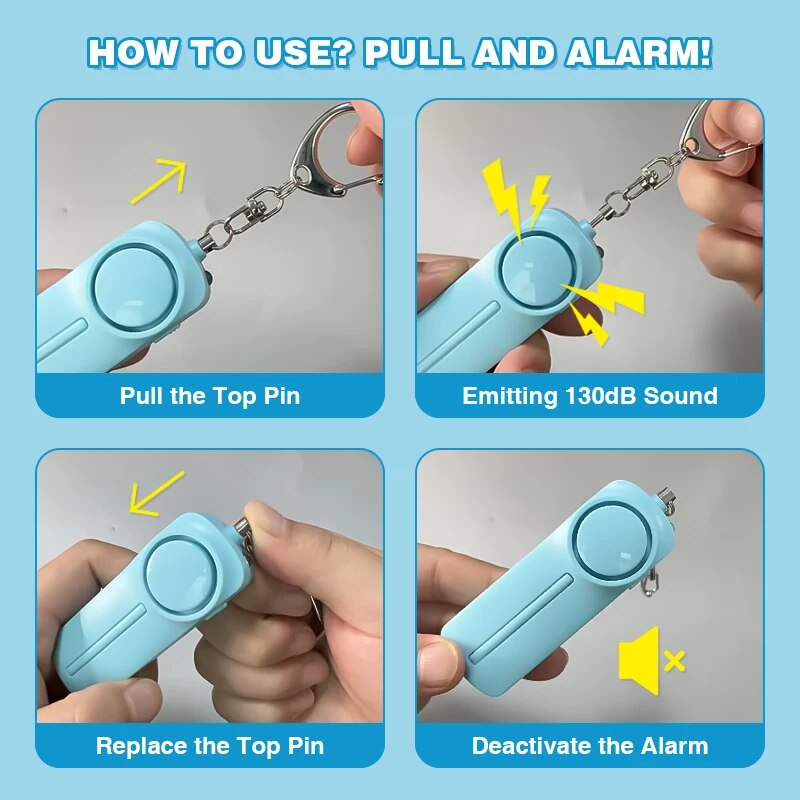Personal Security Alarm Self D - Personal Alarm Keychain のレビューと価格