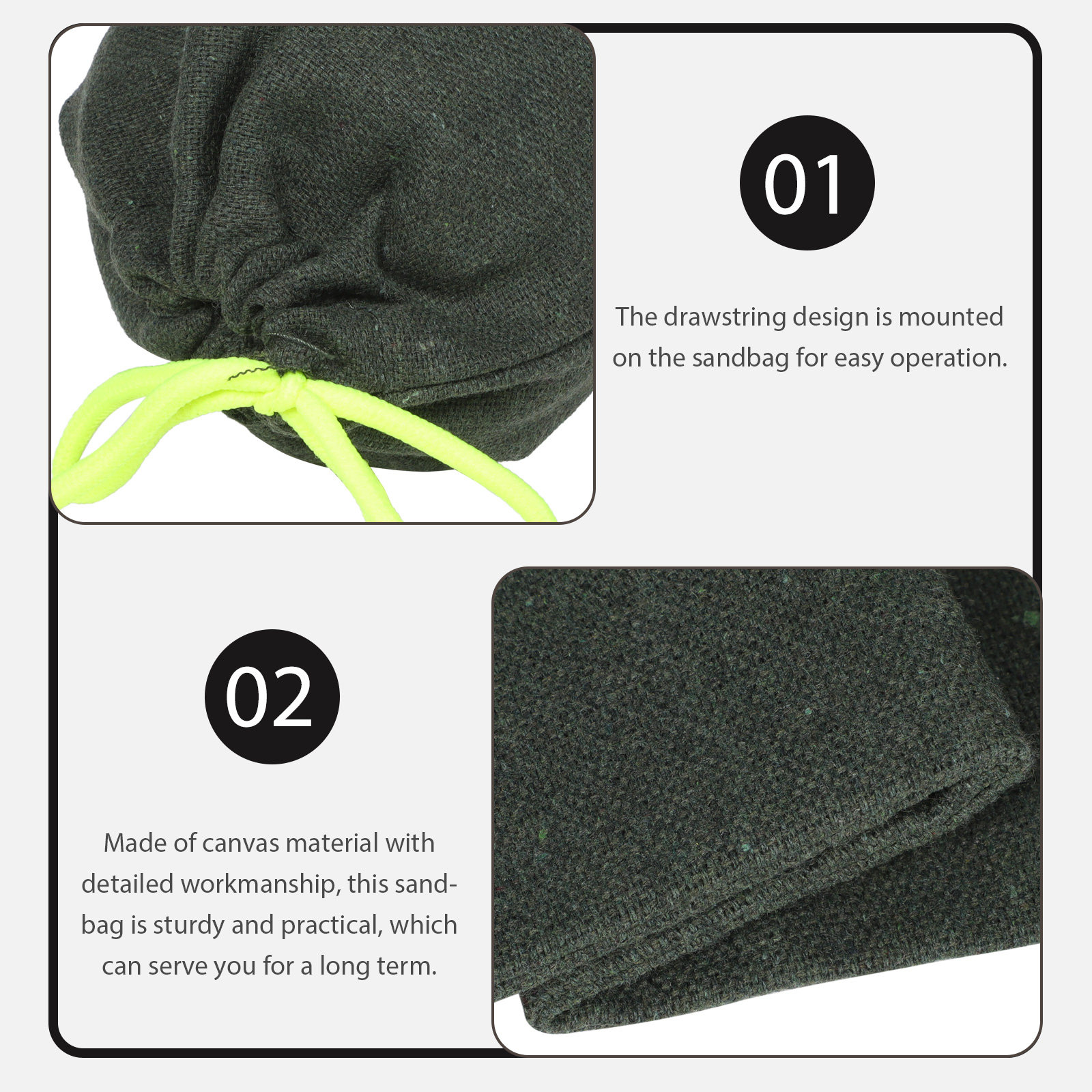 2Pcs Sturdy Drawstring Sandbag - Flood Barrier Bag のレビューと価格