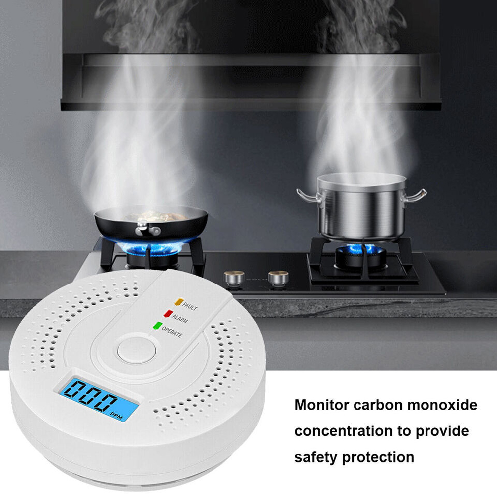 5-1PCS Digital Carbon Monoxide - Smoke Detector Interconnected のレビューと価格