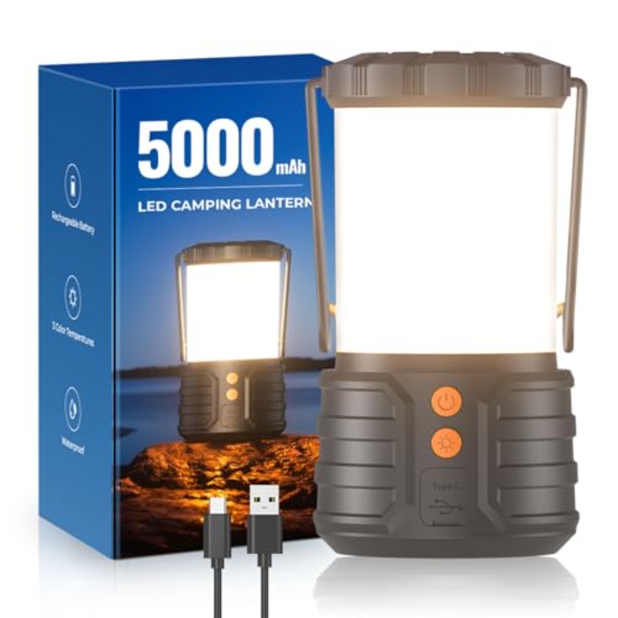 Camping Lantern, 5000mAh Recha - Power Outage Light のレビューと価格