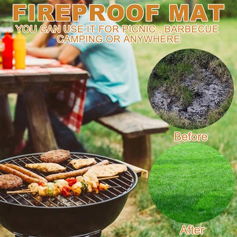Under Grill Mat Fireplace Fire - Fire Blanket Kitchen のレビューと価格