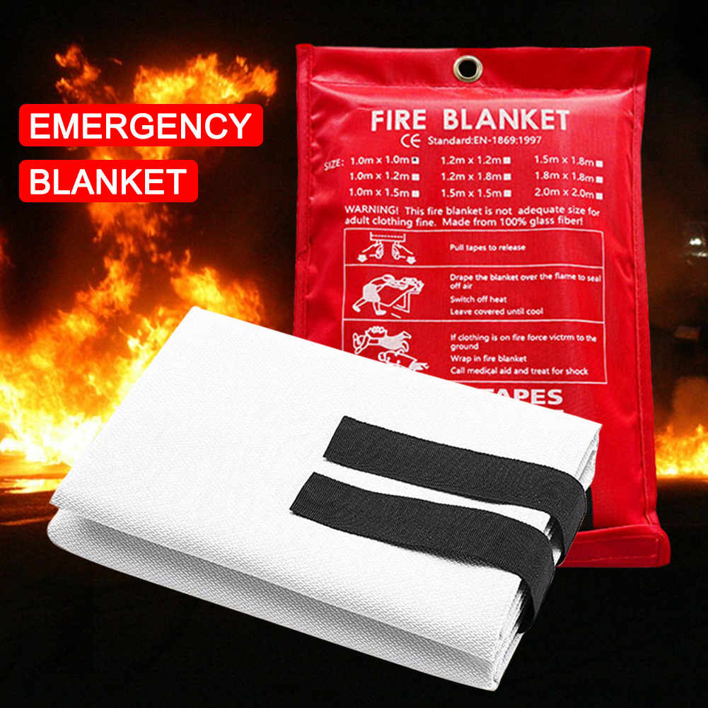 Fire Blanket Fiberglass Fire B - Fire Blanket Kitchen のレビューと価格