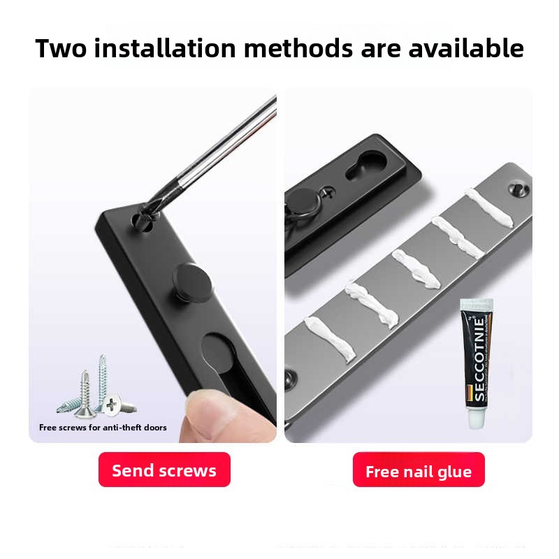 No Drill Stainless Steel Secur - Security Chain Door のレビューと価格
