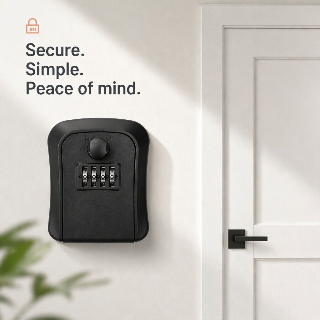 Key Lock Box Wall Mount Lockbo - Lockbox Key Secure のレビューと価格