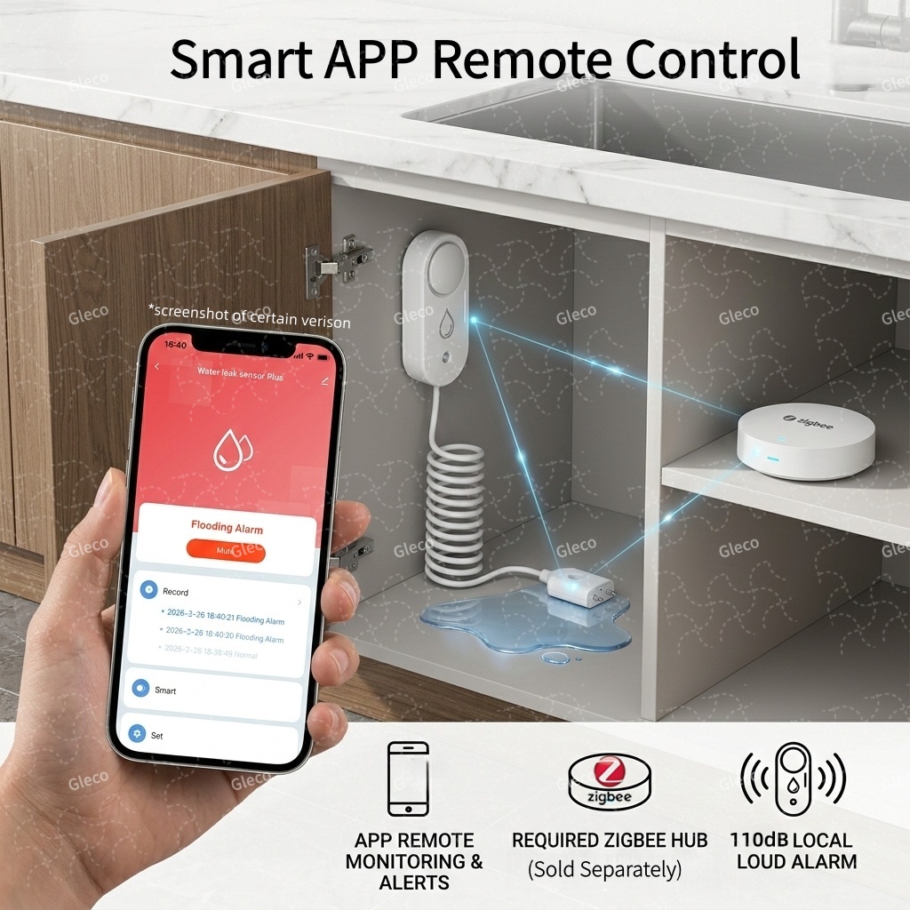 Zigbee Water Leak Sensor Flood - Water Alarm Sensor のレビューと価格