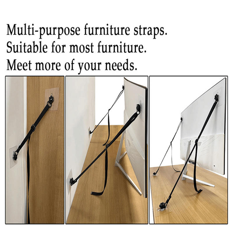 No Drill Adhesive Furniture An - Earthquake Anchor Strap のレビューと価格