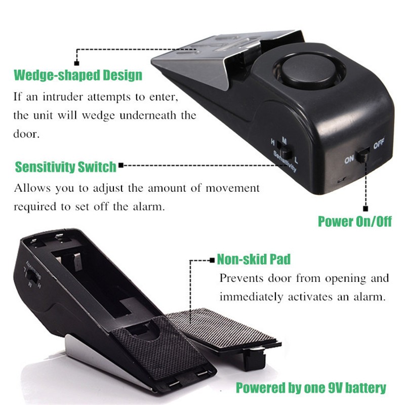 KERUI 125DB Anti-theft Burglar - Door Stop Alarm のレビューと価格