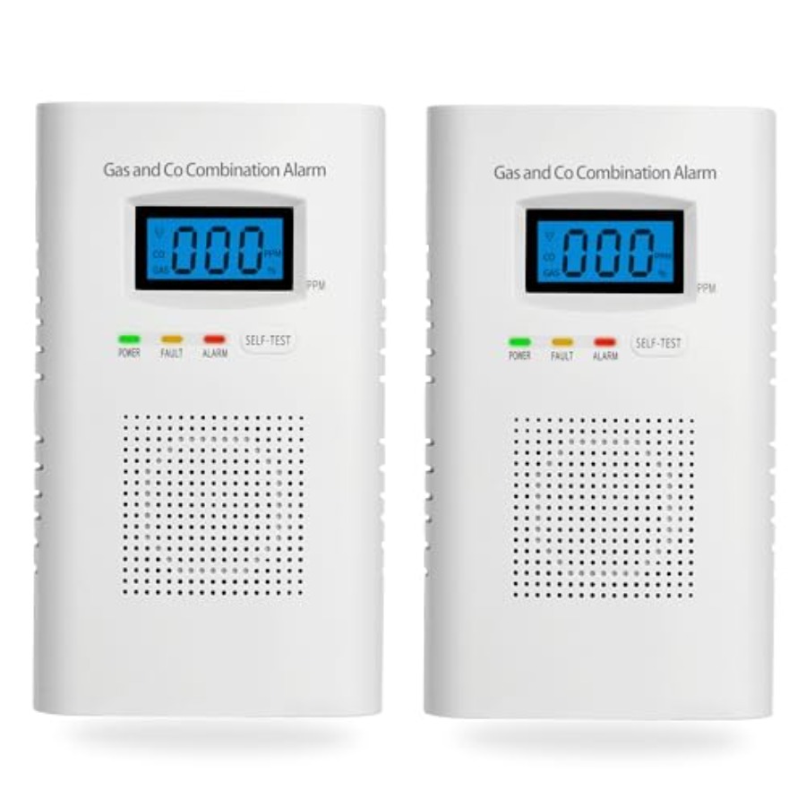 2 Pack Combination Gas and Car - Co Detector Plug のレビューと価格