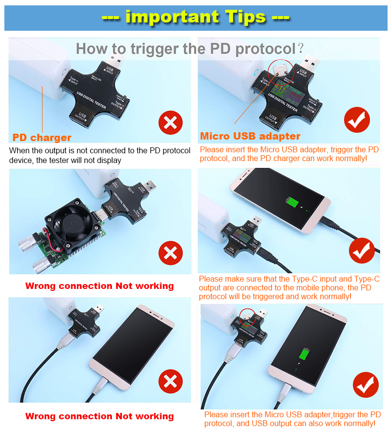 8.0A USB Tester DC Type-C PD D - Co Detector Plug のレビューと価格