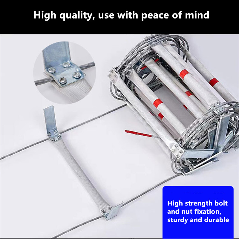 5M Soft Rope Ladder With Wire  - Fire Escape Ladder のレビューと価格