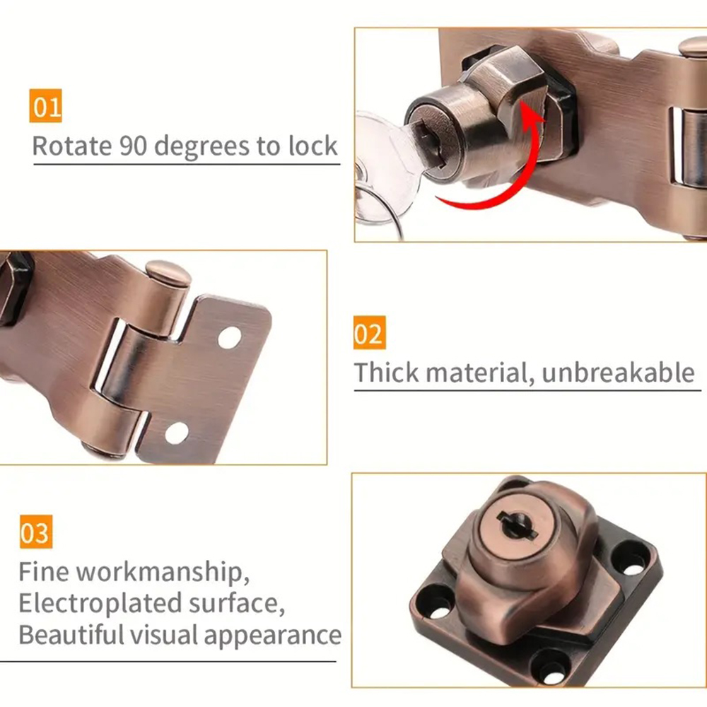 Locking Hasp Heavy Duty Lockin - Medicine Cabinet Lock のレビューと価格