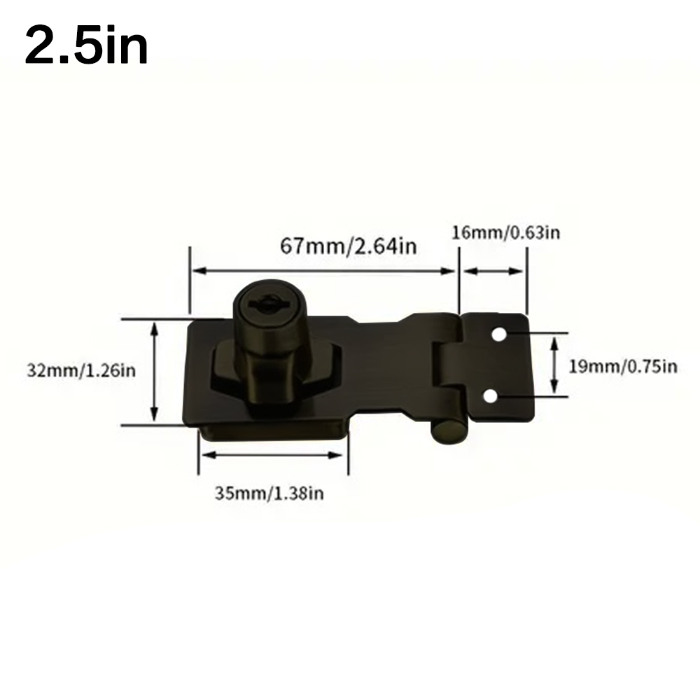 Locking Hasp Heavy Duty Lockin - Medicine Cabinet Lock のレビューと価格