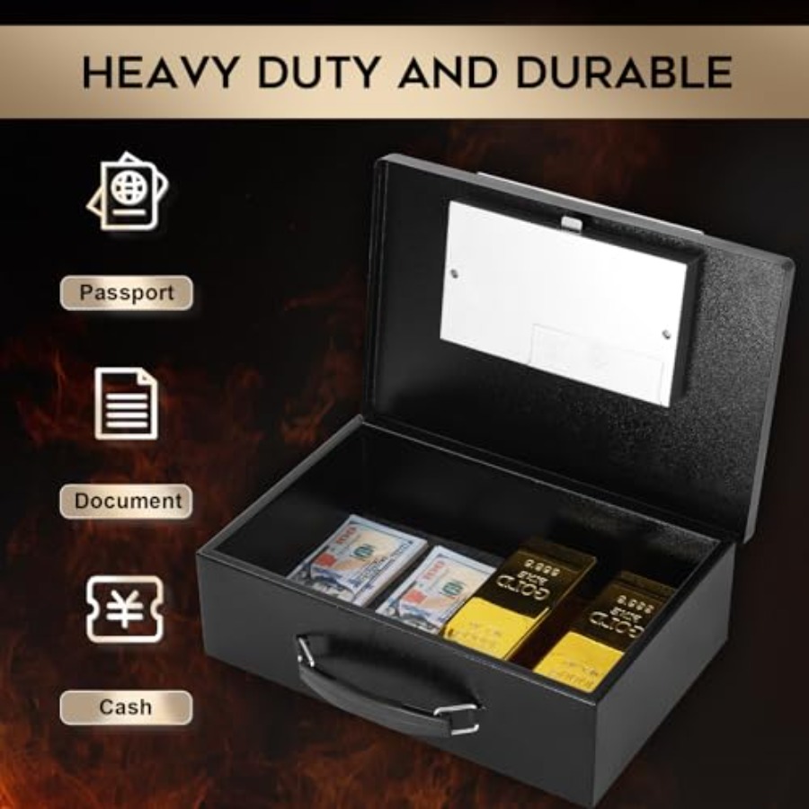 Portable Metal Safe Box with D - Fire Safe Document のレビューと価格