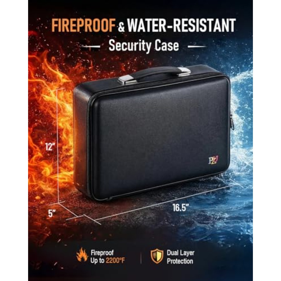 Fireproof Document Box - Hard- - Fire Safe Document のレビューと価格