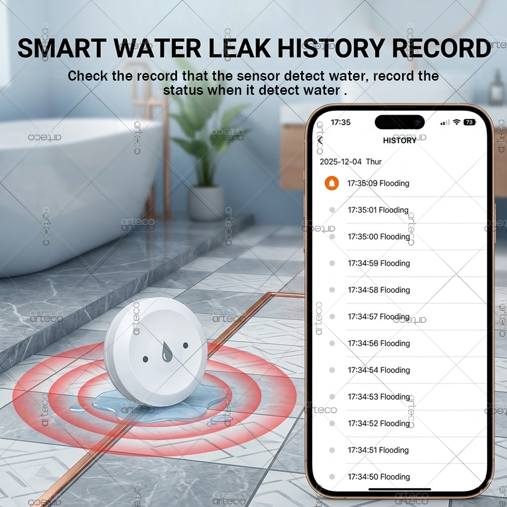 Zigbee Water Leak Sensor Smart - Water Alarm Sensor のレビューと価格
