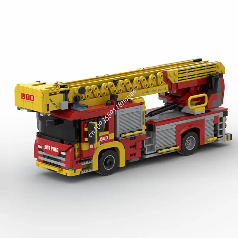 1079PCS MOC London Fire Brigad - Fire Escape Ladder のレビューと価格