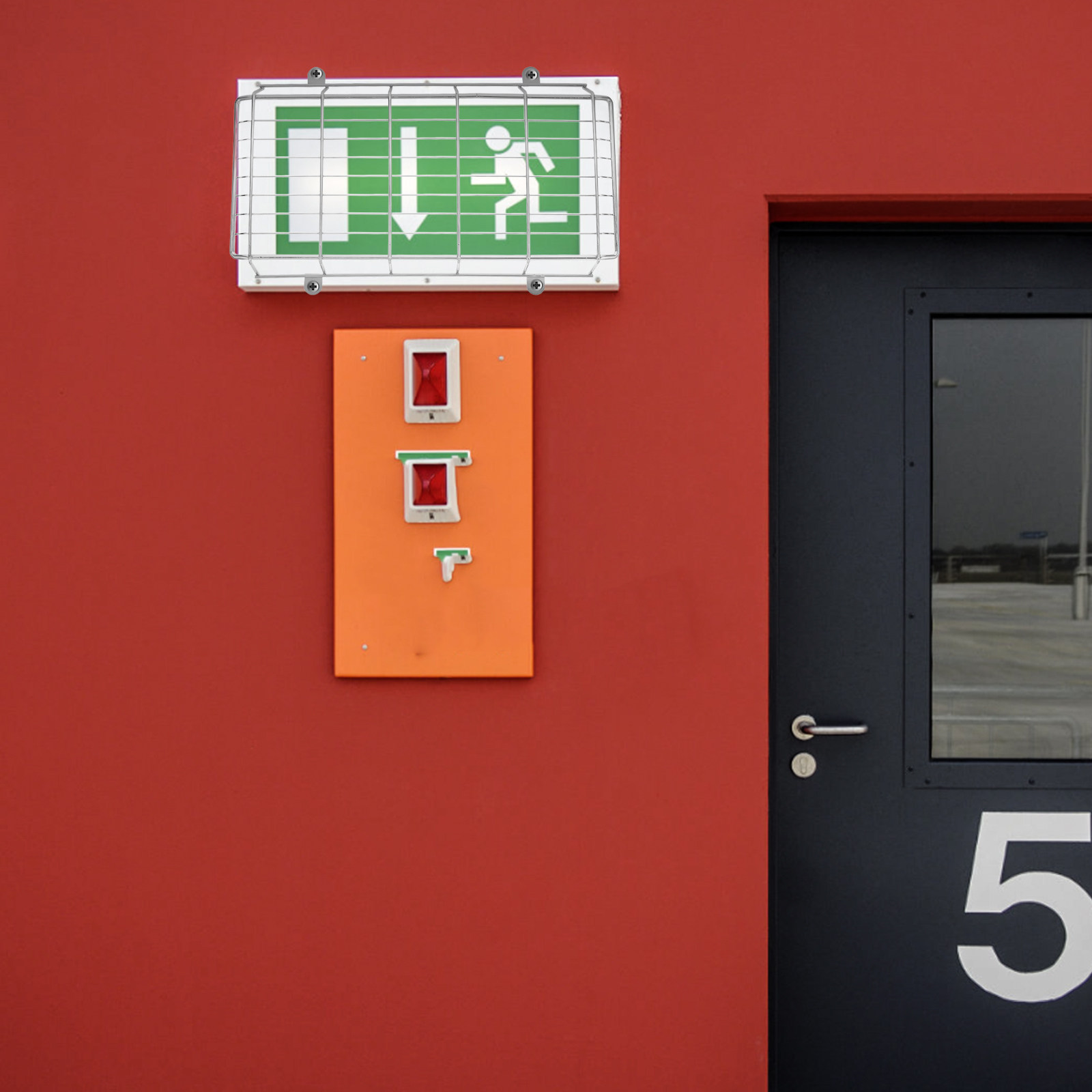 Iron LED Exit Sign Protective  - Emergency Exit Sign のレビューと価格