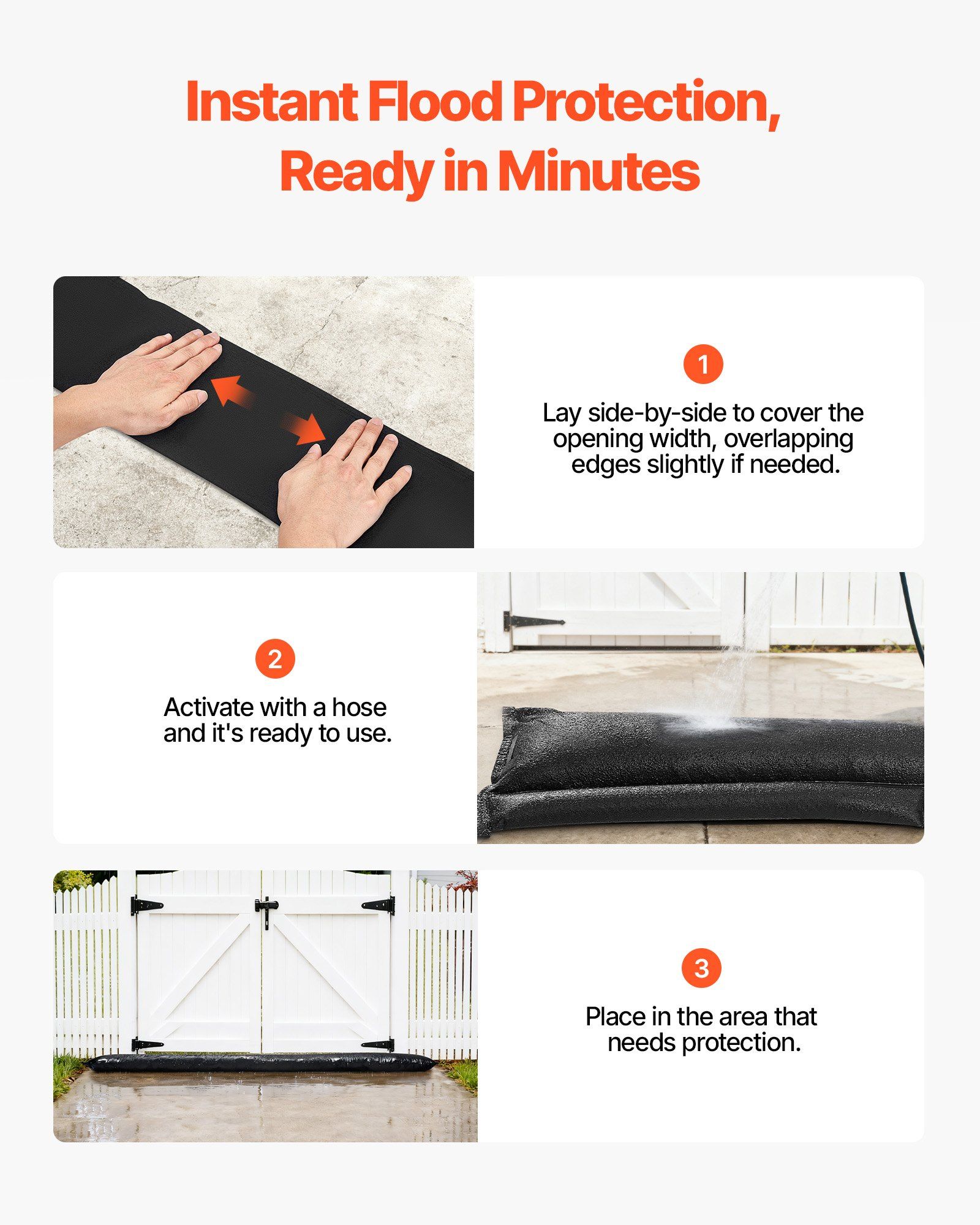 Flood Barrier, 8 Pack, 10 x 0. - Flood Barrier Bag のレビューと価格