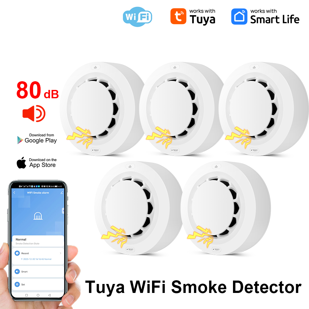 Tuya WiFi Smoke Alarm Fire Pro - Smoke Detector Interconnected のレビューと価格