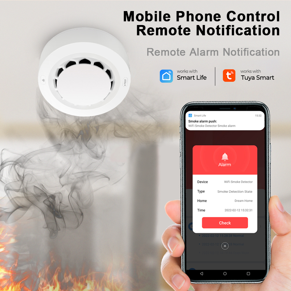 Tuya WiFi Smoke Alarm Fire Pro - Smoke Detector Interconnected のレビューと価格