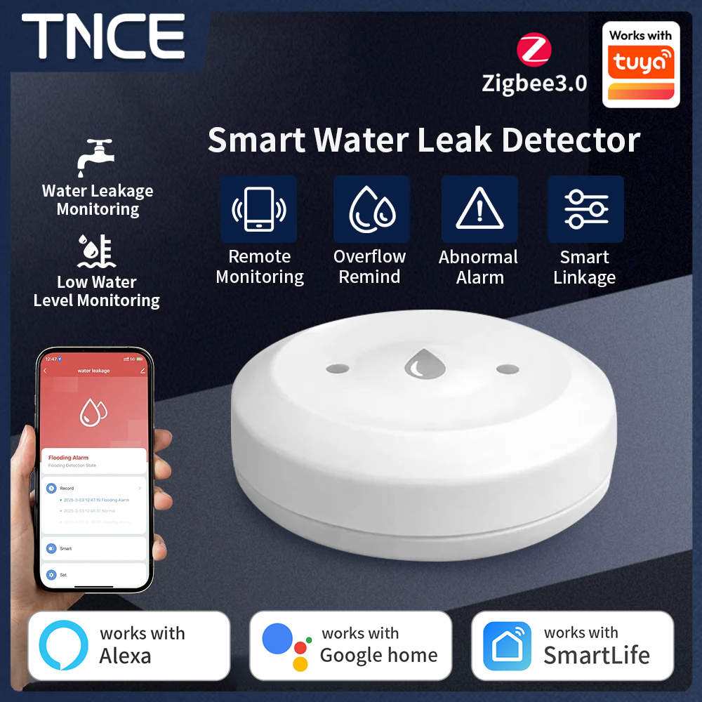TNCE ZigBee3.0 Tuya Smart Wate - Water Alarm Sensor のレビューと価格