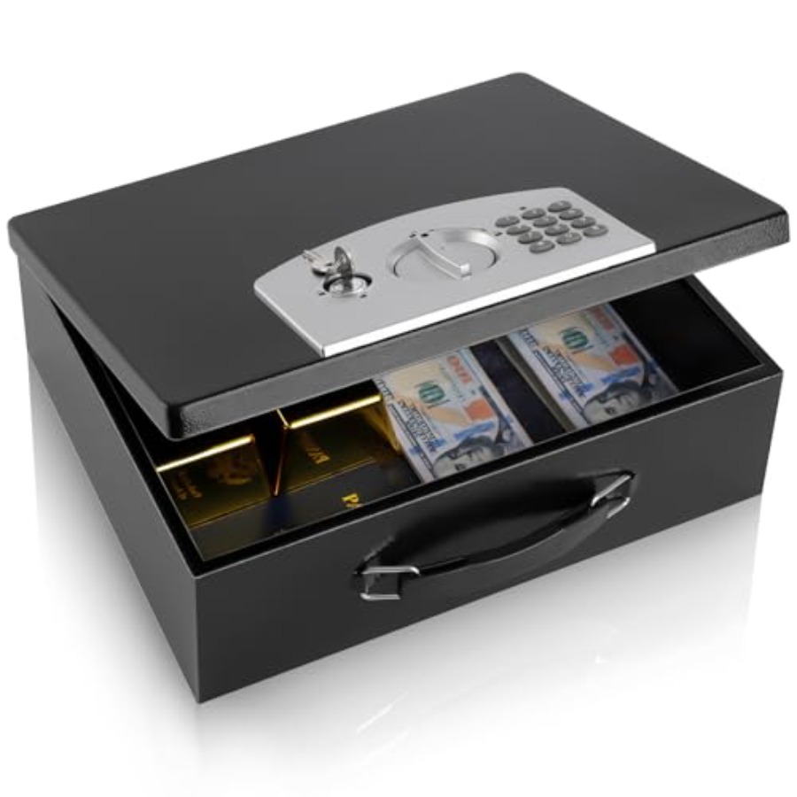 Portable Metal Safe Box with D - Fire Safe Document のレビューと価格