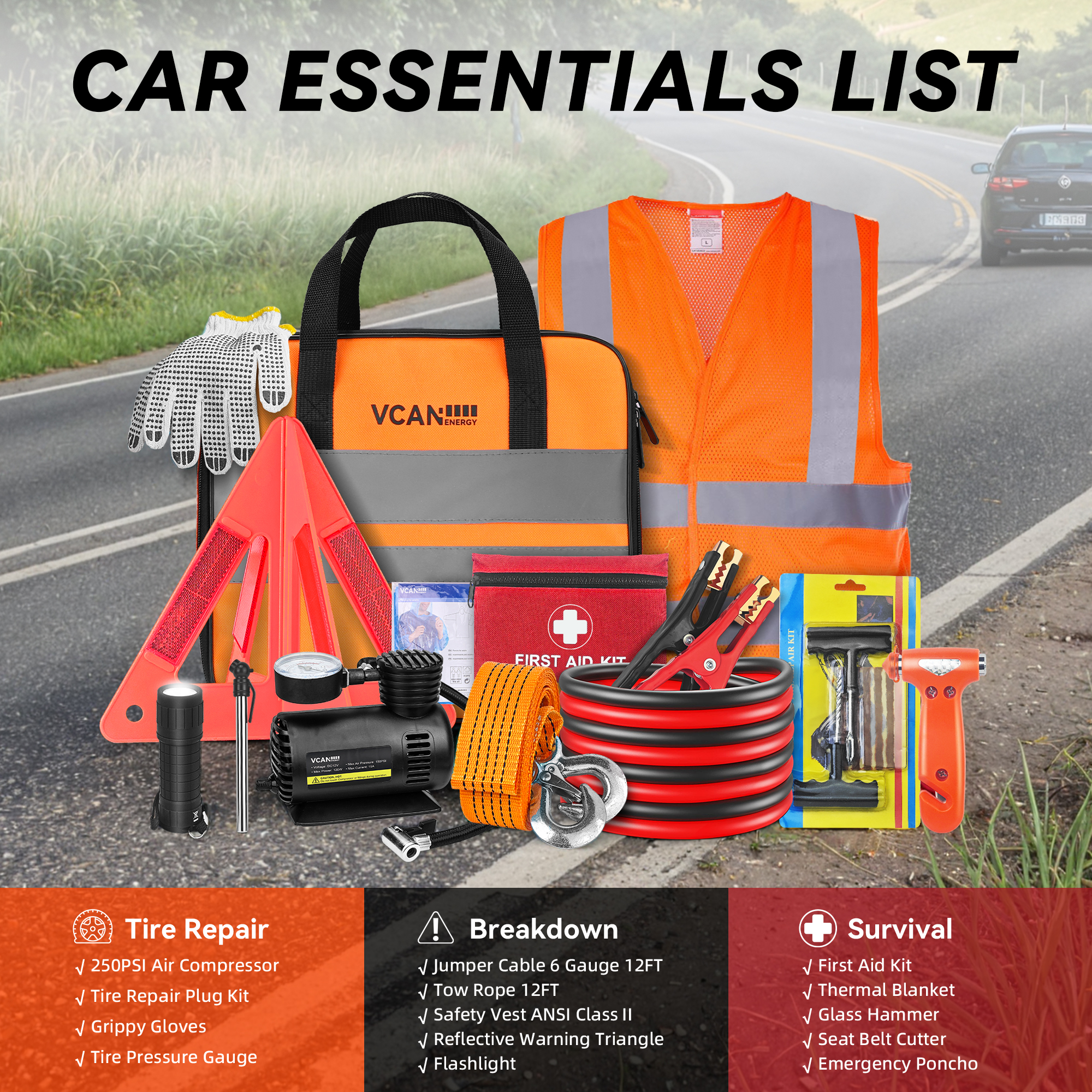 Emergency Safety Kit Bag with  - First Aid Bag Kit のレビューと価格