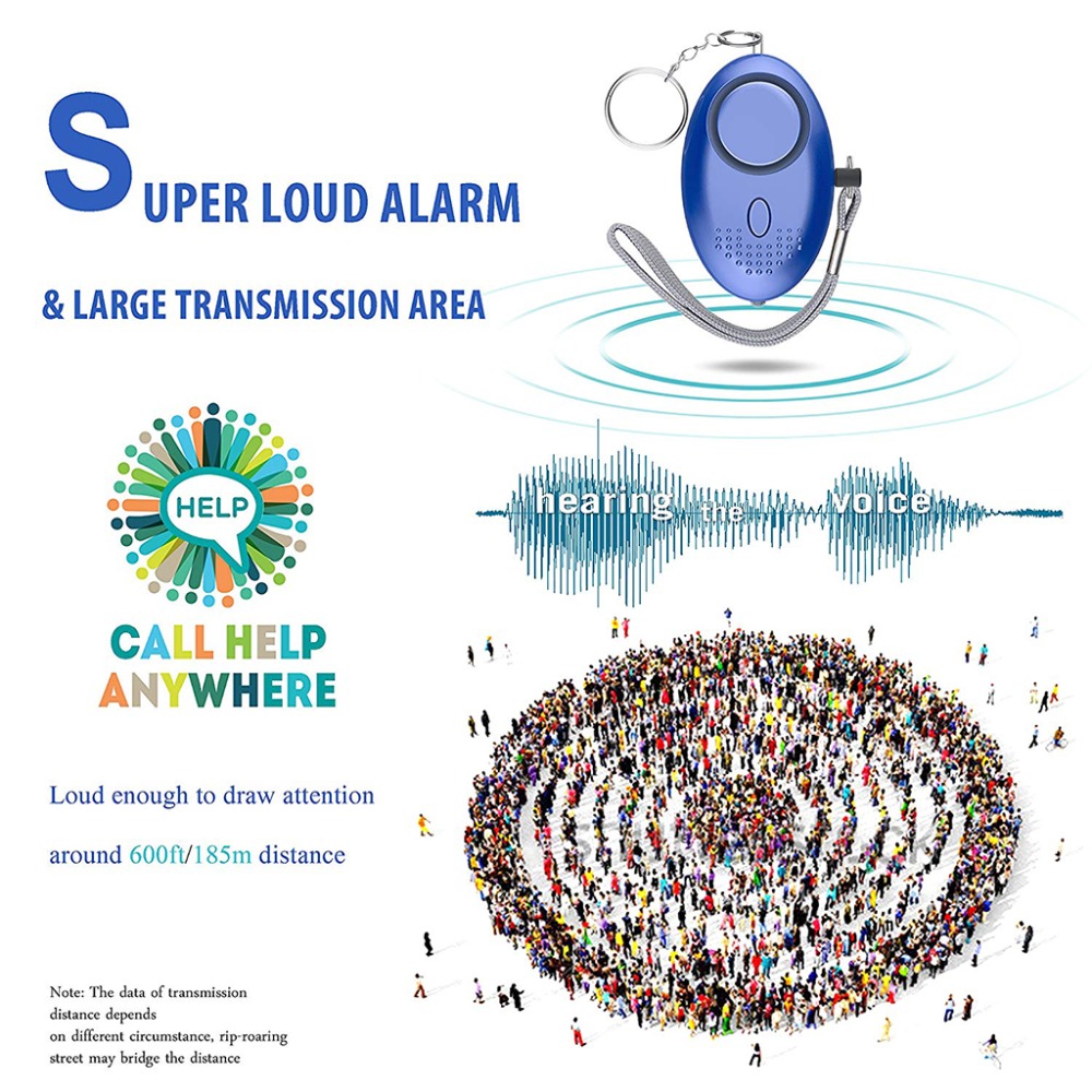 130dB Self Defense Alarm Anti- - Personal Alarm Keychain のレビューと価格