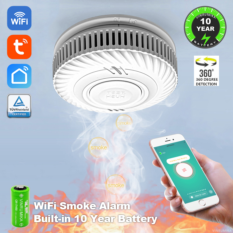 WiFi Tuya Smart Smoke Detector - Smoke Detector Interconnected のレビューと価格