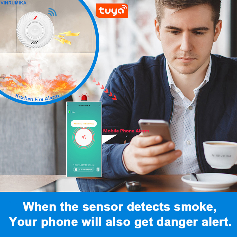 WiFi Tuya Smart Smoke Detector - Smoke Detector Interconnected のレビューと価格