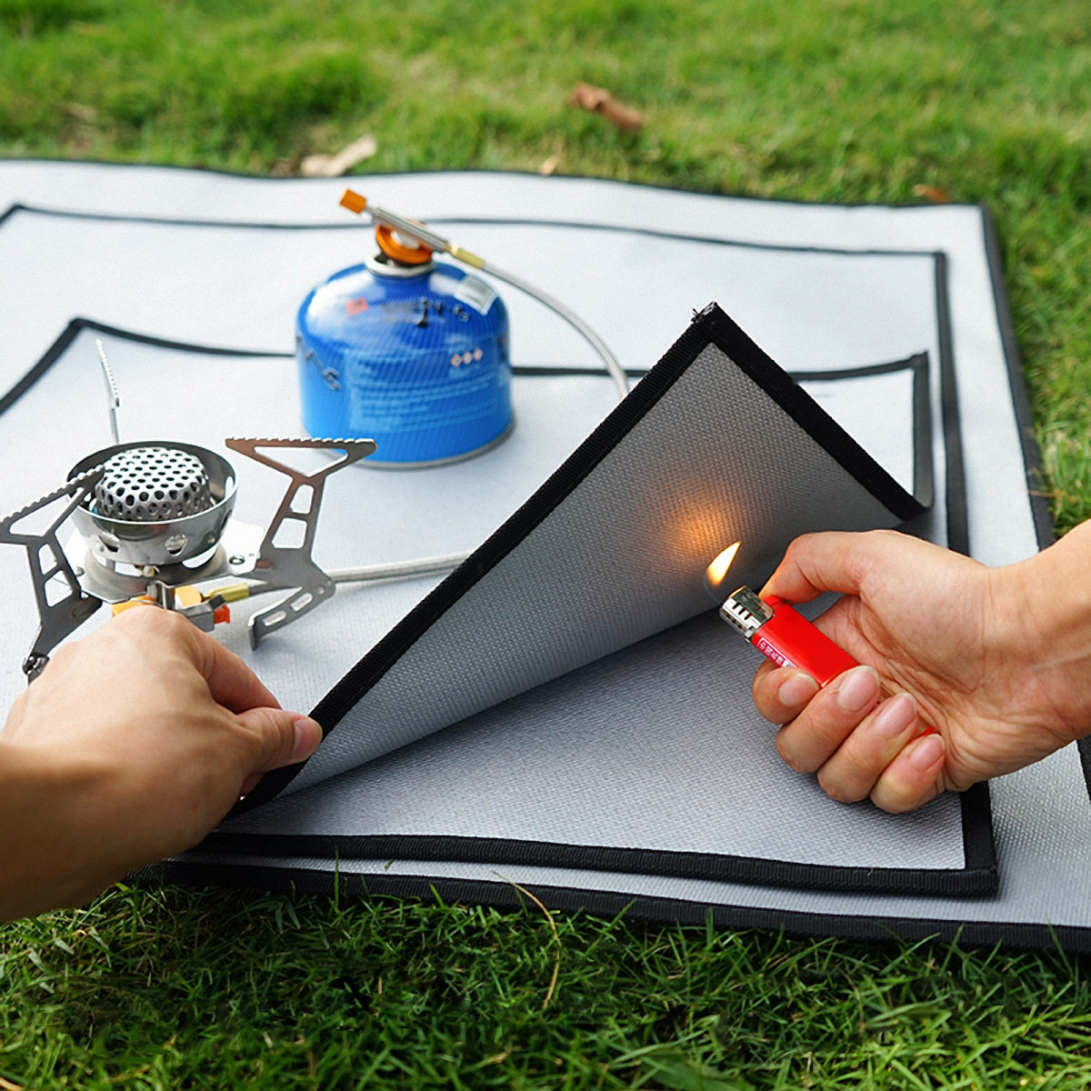 1Pcs Fire Blanket Silver Fire  - Fire Blanket Kitchen のレビューと価格