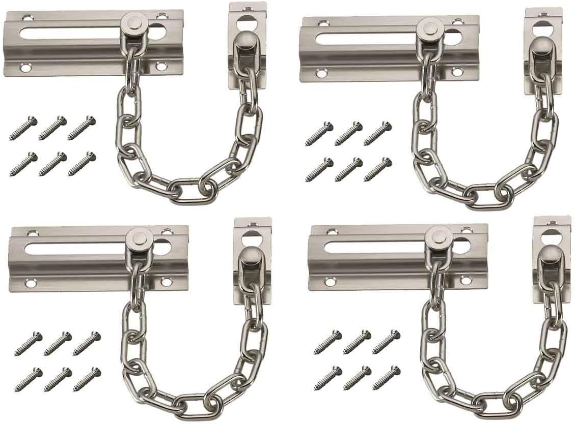 4PCS Door Chain Guard Security - Security Chain Door のレビューと価格
