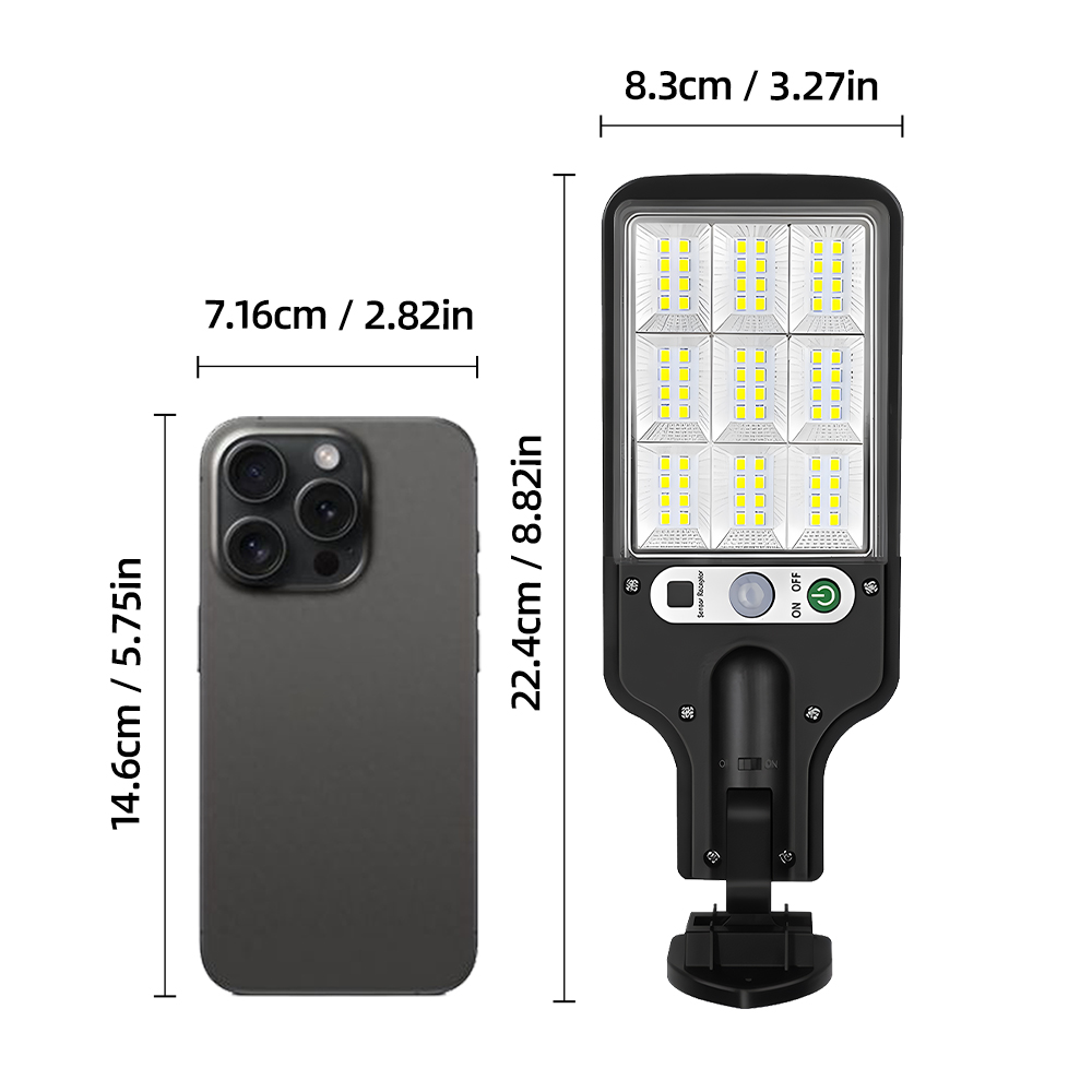 1/8pc Solar Outdoor Floodlight - Power Outage Light のレビューと価格