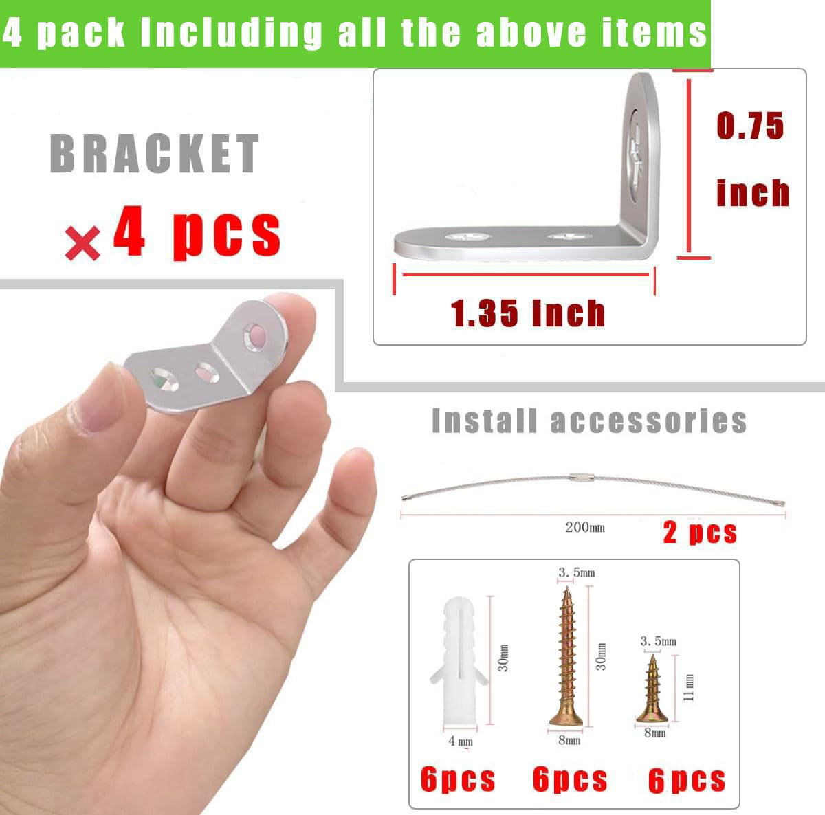 4pcs Furniture Anchors Earthqu - Earthquake Anchor Strap のレビューと価格