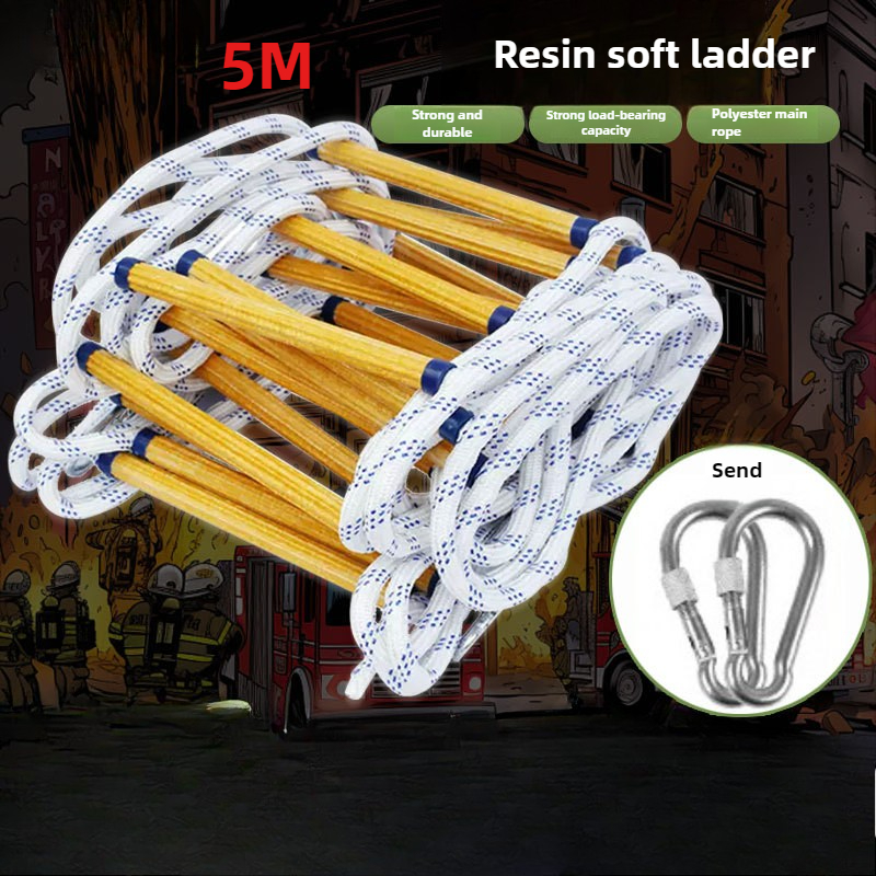 5M Resin Rope Ladder Aerial Wo - Fire Escape Ladder のレビューと価格