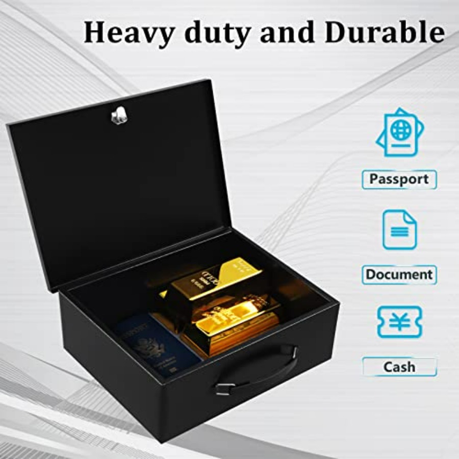 Portable Metal Safe Box with K - Fire Safe Document のレビューと価格