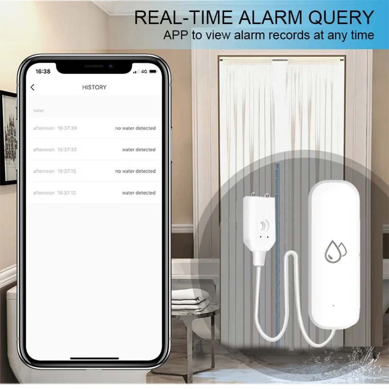 Smart Home Zigbee Water Leak D - Water Alarm Sensor のレビューと価格
