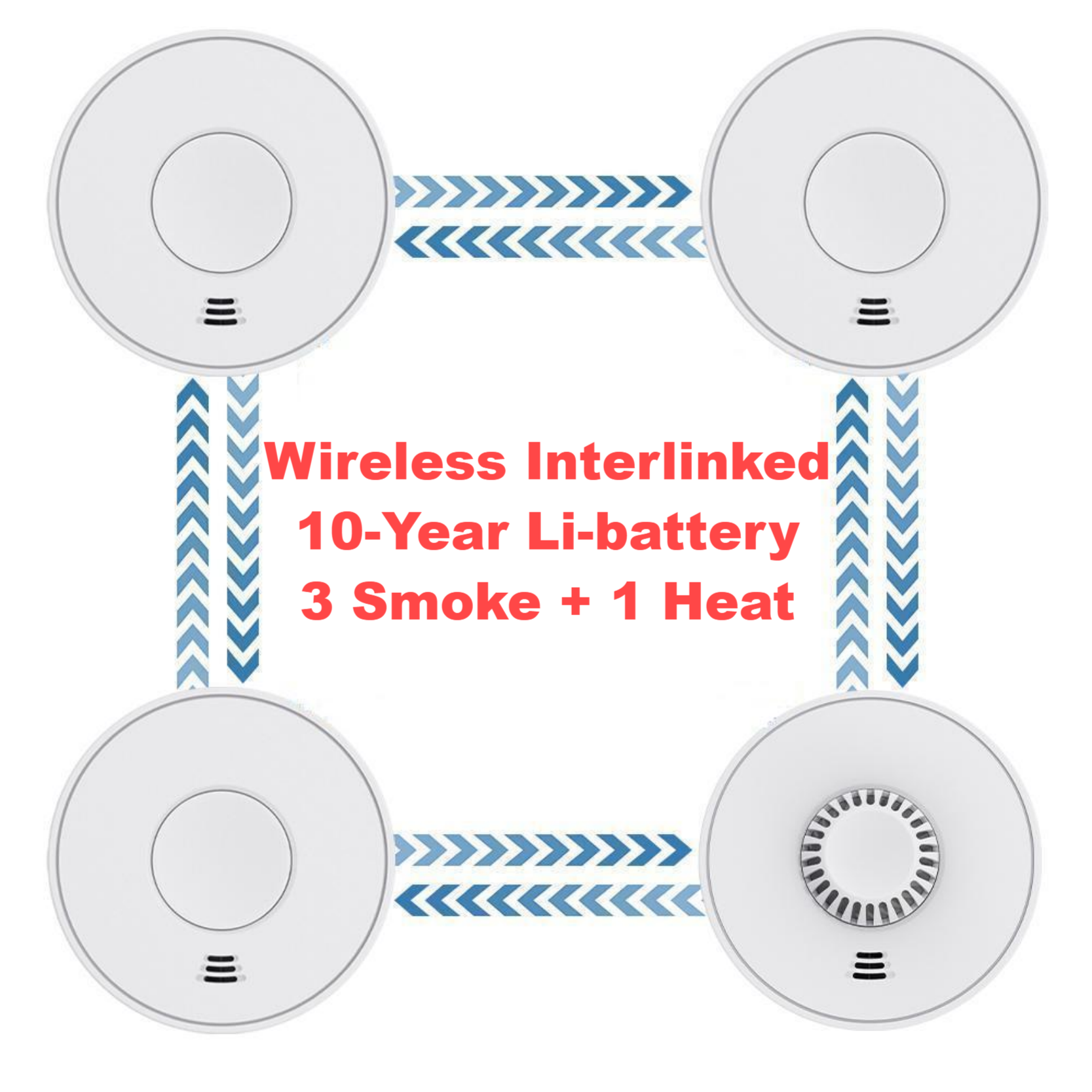 Wireless Interlinked Smoke and - Smoke Detector Interconnected のレビューと価格